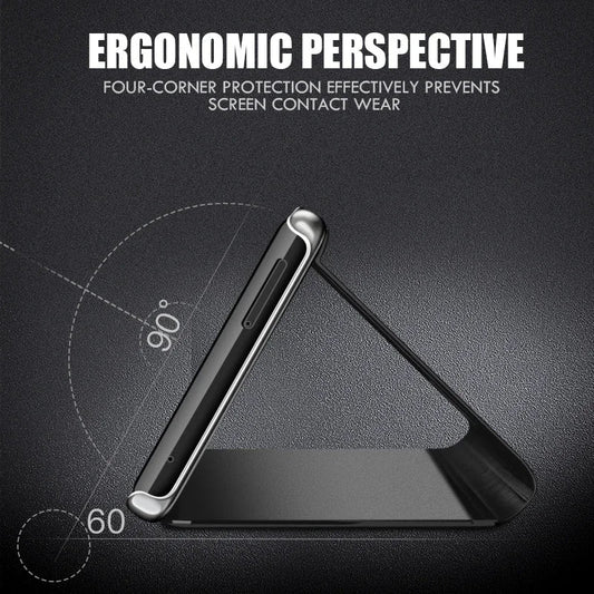 Electroplated Mirror Three Dimensional Bracket Case - Samsung