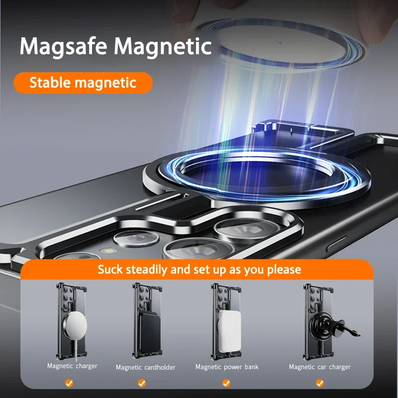 Galaxy S25 Ultra Pivot Guard Magnetic Ring Stand Case