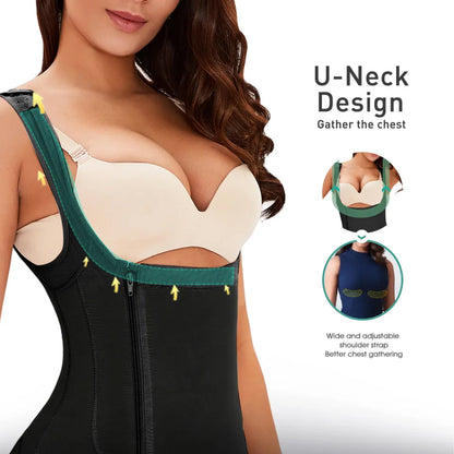 Women's Plus Size Bodysuit High Waist Trainer Full Body Shapers