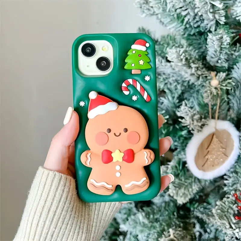 Christmas Cutie Gingerbread 3D Stand Case