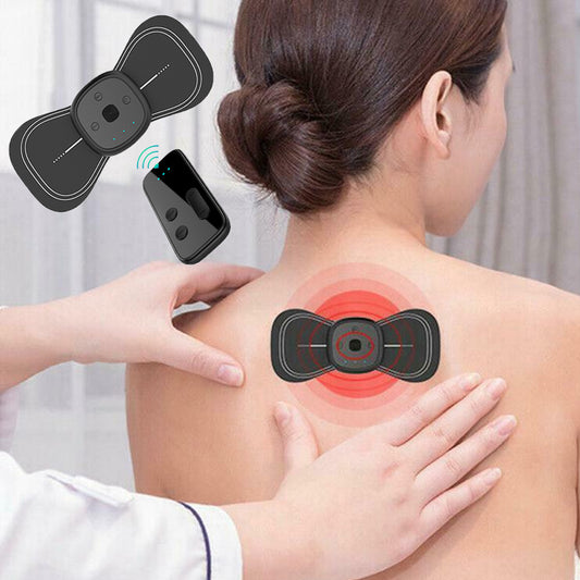 High Quality Mini Wireless Electric Neck Massager 6 Modes Intelligent Cervical Massage Stickers Pain Relief USB Charging