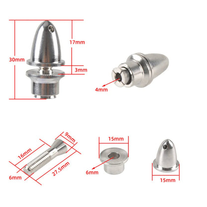 4mm RC Aluminum Bullet Propeller Adapter Holder for Brushless Motor