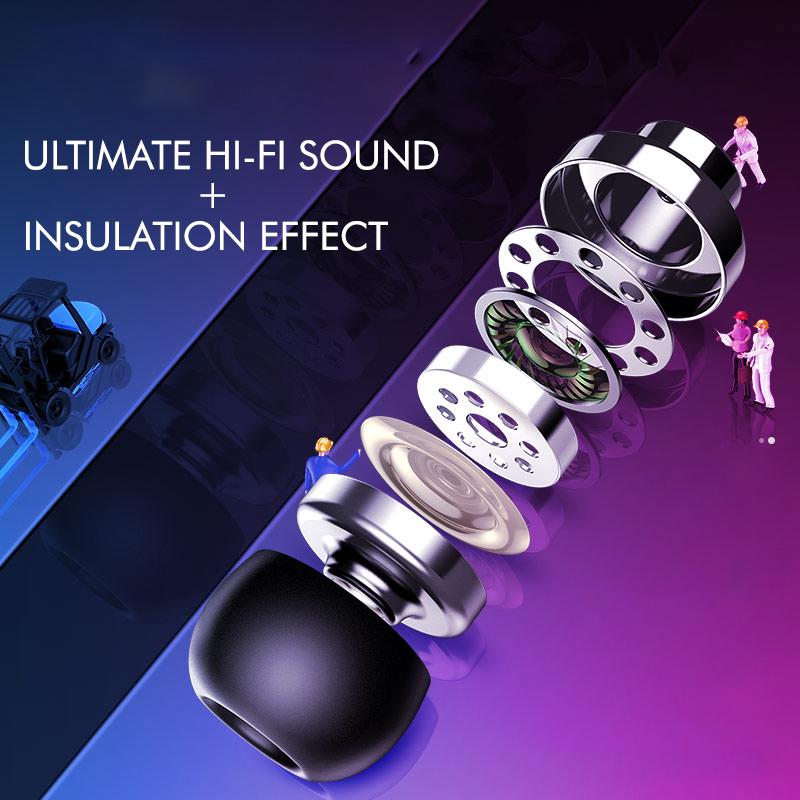 pTron Avento Plus Bluetooth 5.0 Magnetic Stereo Headphones for All Smartphones - (Grey/Black)