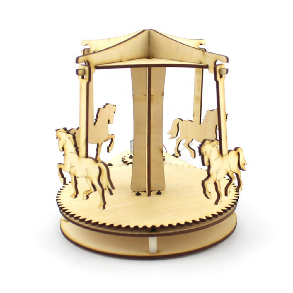 DIY Light Control Merry-Go-Round – Smart Wood Gadget for Kids