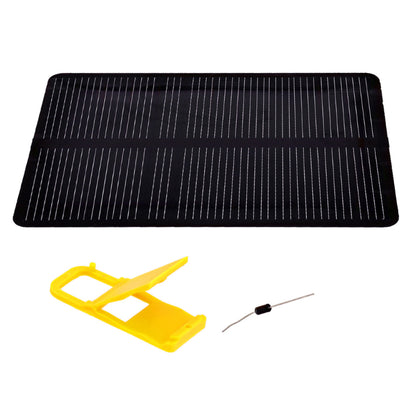 Monocrystalline Silicon Solar Panel 5.5V 130mA .6Watt 112mm X 82mm X 3mm