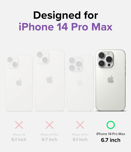 (Refurbished) 2 Apple iPhone 14 Pro Max Fusion Matte - Smoke black