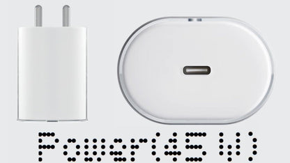 Sounce Nothing Charger Original 45W Adapter Fast Charging USB Type C Adaptor with PD 3.0 PPS Technology Compatible with Nothing Phone 2A Phone 2 Phone 1 Buds and Other Type C Devices - White