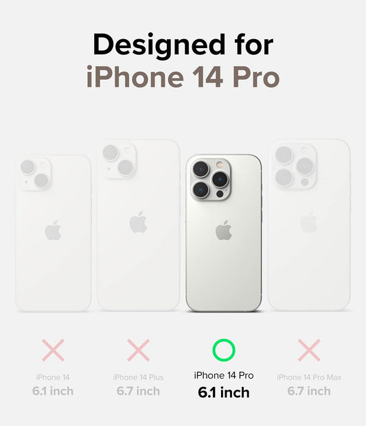 (Refurbished) Apple iPhone 14 Pro Back Cover Case | Fusion Card - Clear