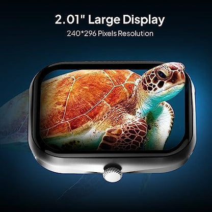 Fire-Boltt Ninja Call Pro Max 2.01” Display Smart Watch, Bluetooth Calling, 120+ Sports Modes, Health Suite, Voice Assistance