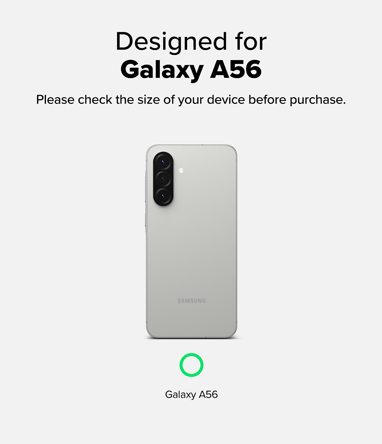 Galaxy A56 5G Hard Tempered Glass Camera Lens Screen Protector - [2 Pack]