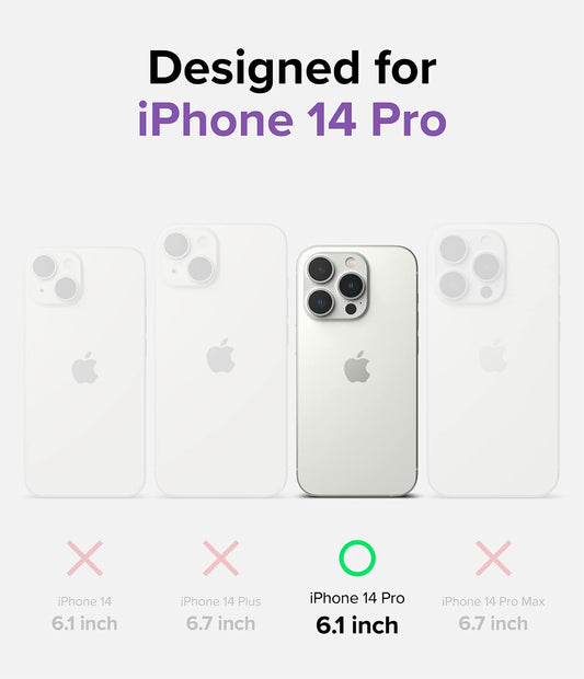(Refurbished) Apple iPhone 14 pro Fusion Bumper - Clear Purple