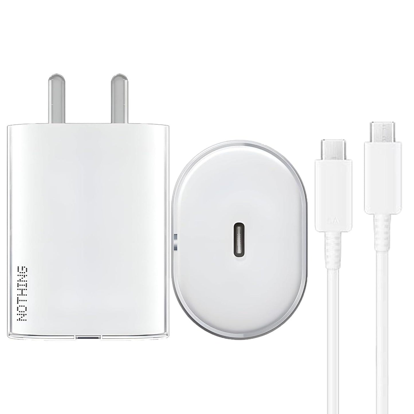 Sounce Nothing Charger Original 45W Adapter Fast Charging USB Type C Adaptor with PD 3.0 PPS Technology Compatible with Nothing Phone 2A Phone 2 Phone 1 Buds and Other Type C Devices - White