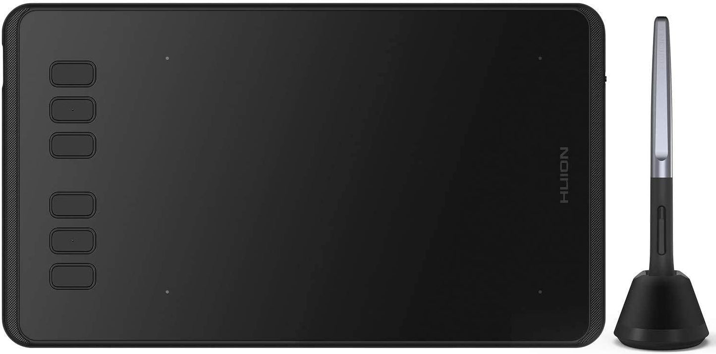 HUION Inspiroy H640P 6*4 inch Graphics Drawing Tablet with Battery-Free Stylus 8192 Pressure Sensitivity 6 Customized Hot Keys, Digital Pen Tablet for Linux, Mac, Windows PC and Android, Black