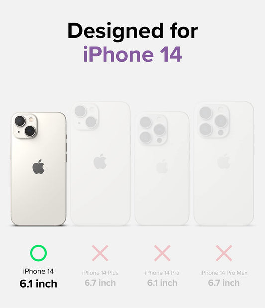 (Refurbished) Apple iPhone 14 Fusion Bumper - Clear Purple