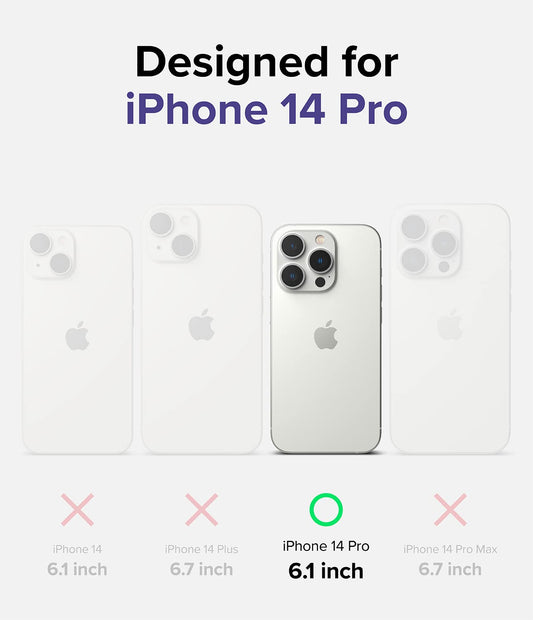 (Refurbished) Apple iPhone 14 Pro Back Cover Case | Slim - Matte Clear