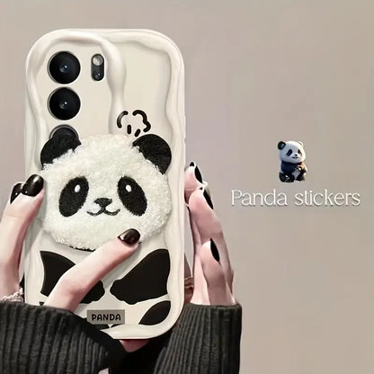 Panda Plush Charm Case - Samsung
