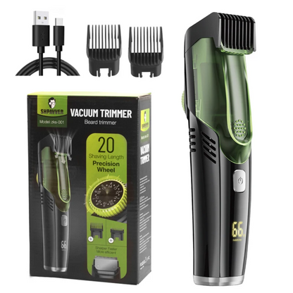 Vacuum Beard Trimmer for Men