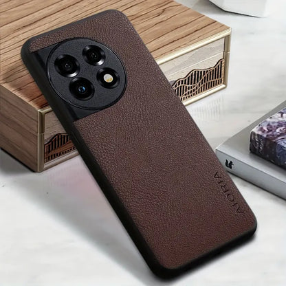 Exquisite Grain Leather Shield Case - OnePlus