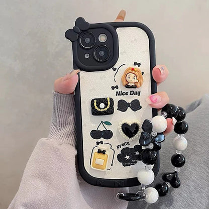 Cute 3D Doll Case with Bracelet - iPhone