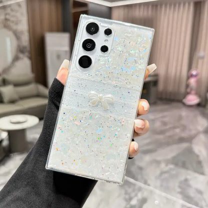 Glamorous Glitter Bowknot Case - Samsung