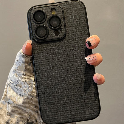 Bold Textured Luxury Leather Case - iPhone