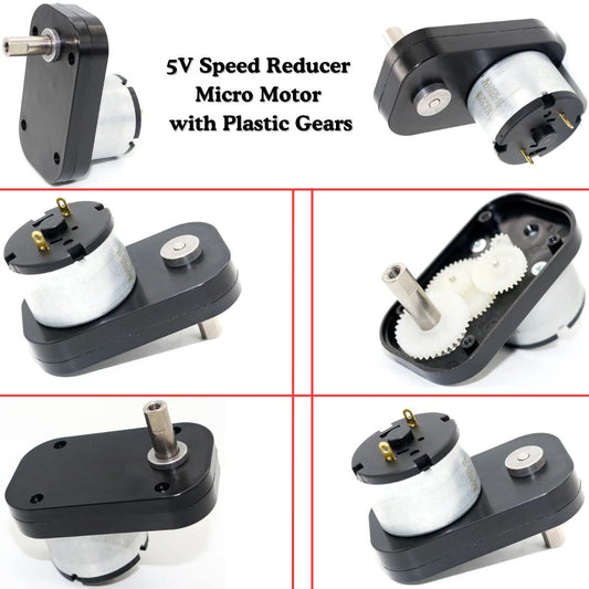 5V Speed Reducer Micro Motor with Plastic Gears