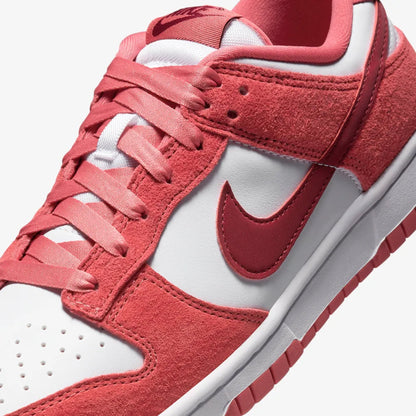 Nike | DUNK LOW  { WHITE/TEAM RED-ADOBE-DRAGON RED