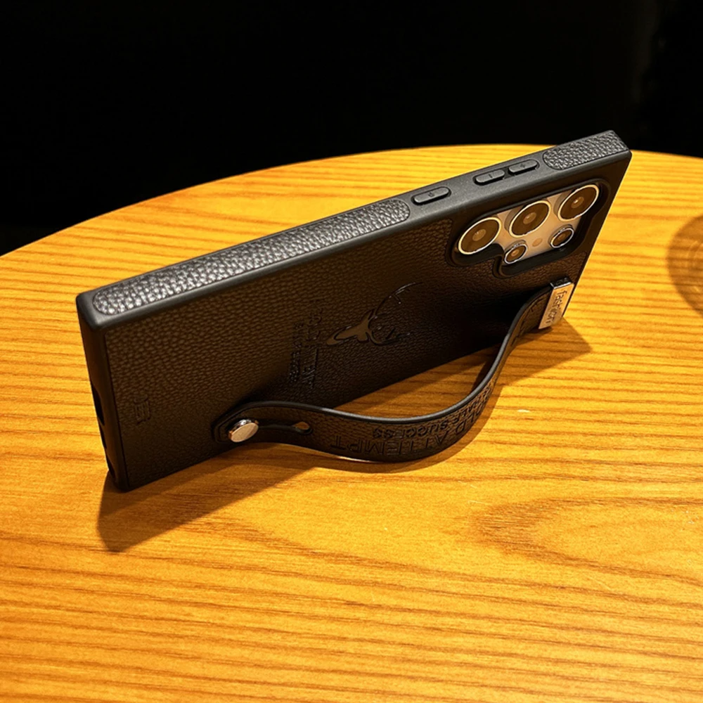 Deer Charm Leather Wristband Shockproof Case -Samsung