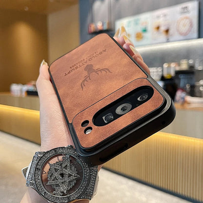 Deer Embossed Shockproof PU Leather Case - Google