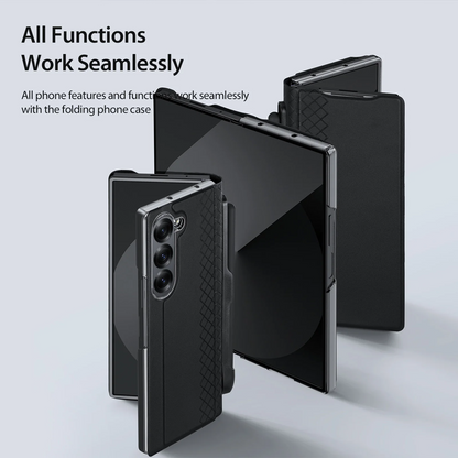 Galaxy Z Fold6 PU Leather Case with Pen Holder