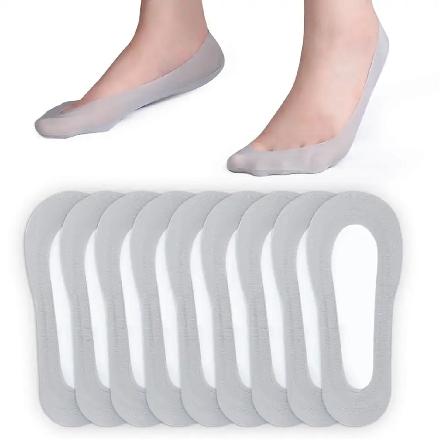 Women Low Cut Socks Non Slip  with 100% Cotton Nylon Material