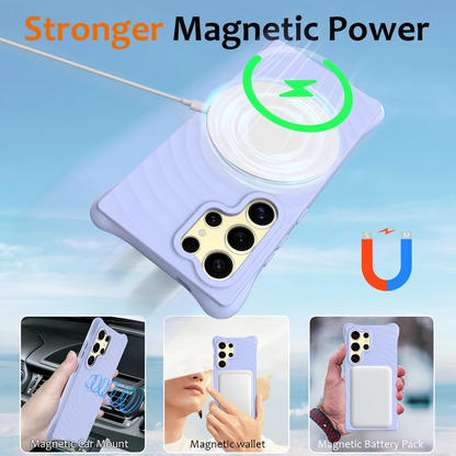Wave Magnetic Wireless Charger Armor Case - Samsung