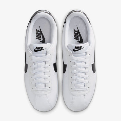 NIKE | CORTEZ LEATHER { WHITE/BLACK