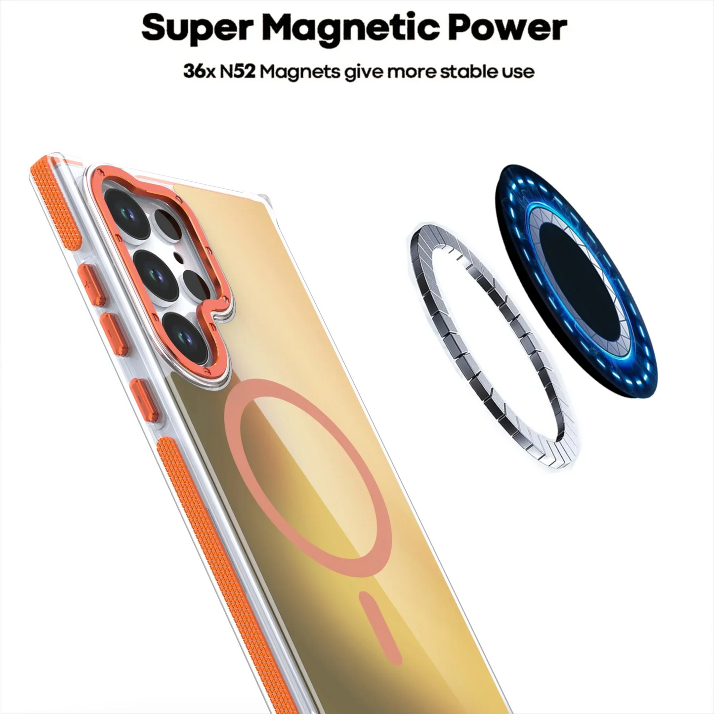 Dynamic Color Change Magnetic Phone Case - Samsung