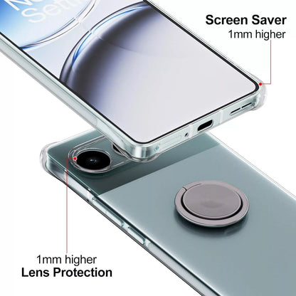 OnePlus Nord 4 Transparent Ring Grip TPU Case