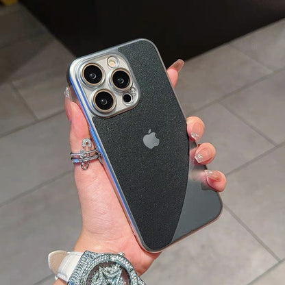 Elegant Light Leather Electroplated Case - iPhone