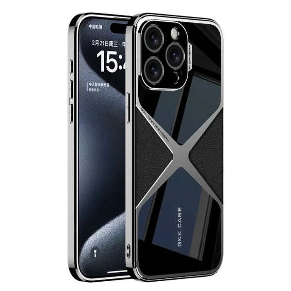 iPhone 16 Series Polished Guard Business Leather Case