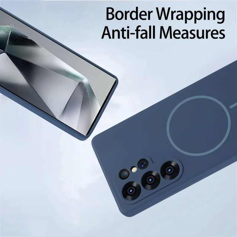 Ultra Smooth Liquid Silicone Magnetic Case - Samsung