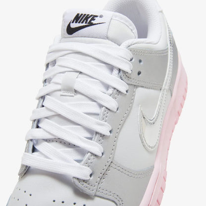 NIKE | DUNK LOW LX {  PHOTON DUST/METALLIC SILVER-PINK FOAM