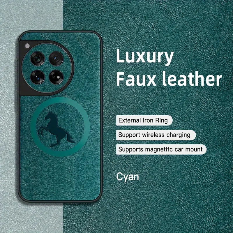 Jumping Horse Premium Faux Leather Case - OnePlus