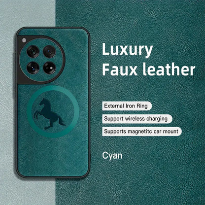 Jumping Horse Premium Faux Leather Case - OnePlus