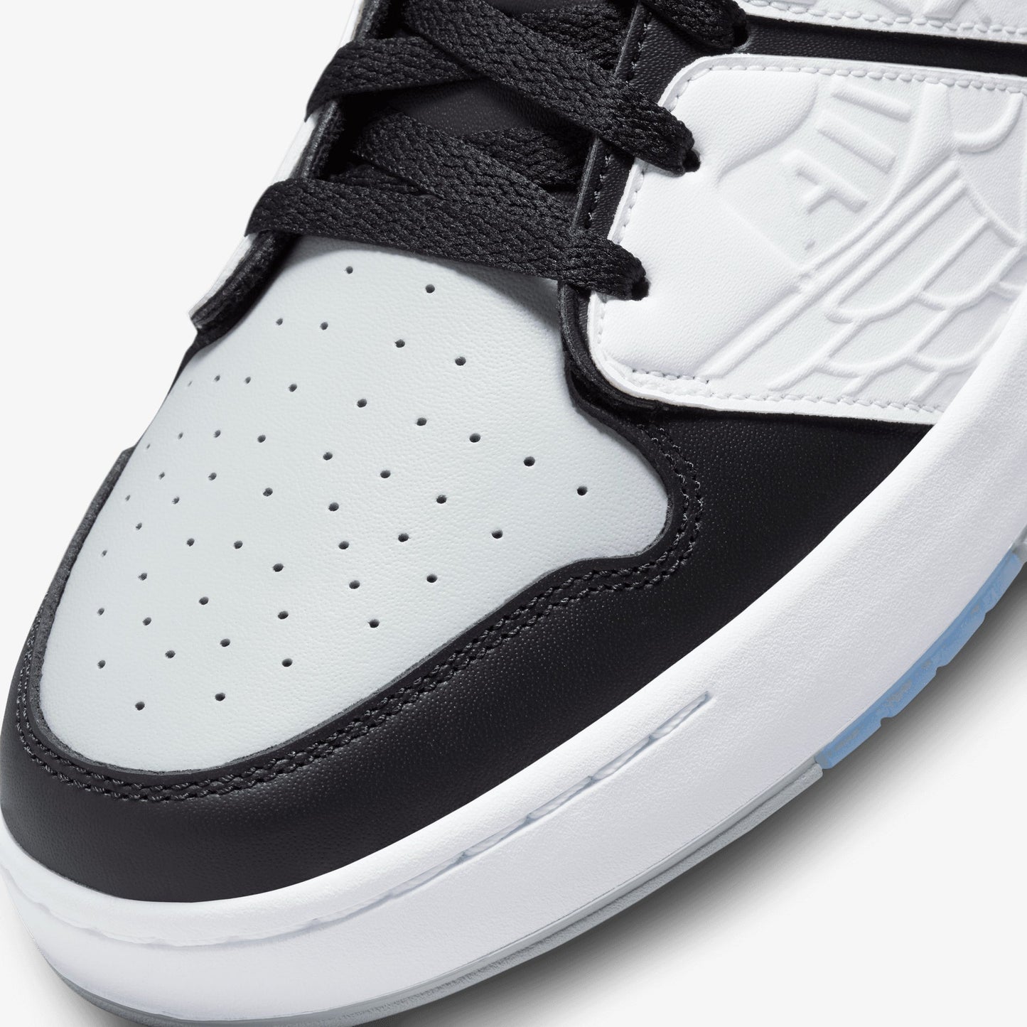 Jordan | NU RETRO 1 LOW  { WHITE/BLACK-LT SMOKE GREY-VARSITY RED