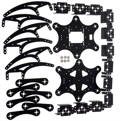 18DOF Aluminum Hexapod Spider with Six Legs 3DOF each Without Servo
