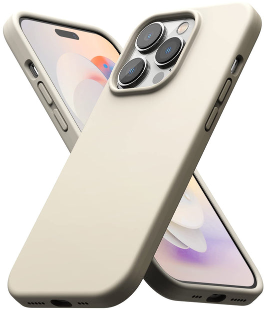 (Refurbished) Apple iPhone 14 Pro Max Back Cover Case | Silicone - Sand Stone