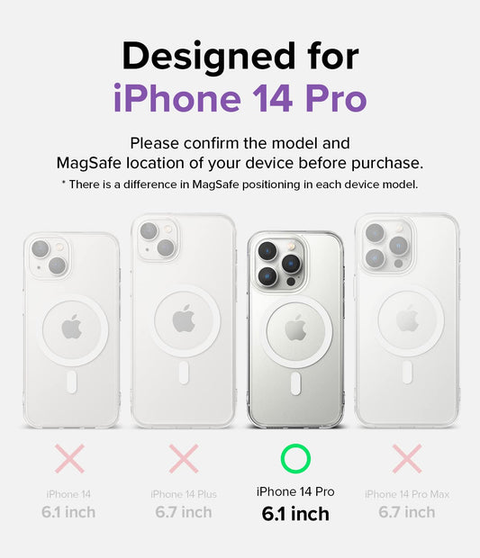 (Refurbished)  Apple iPhone 14 Pro Back Cover Case | Fusion Magnetic - Matte Clear