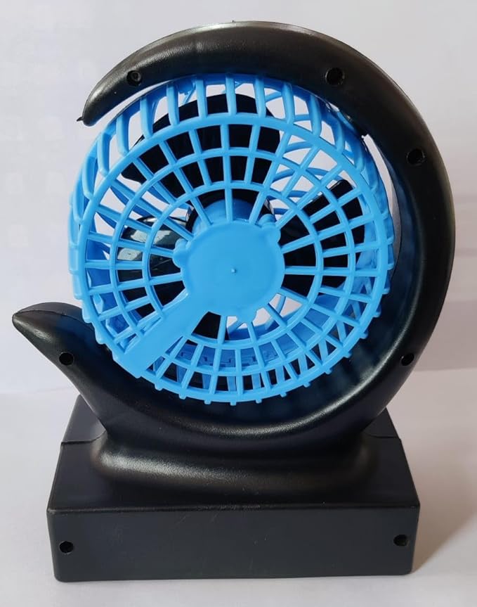 Mini Electric Portable Rechargeable Desktop Battery Fan and USB Charge Cable