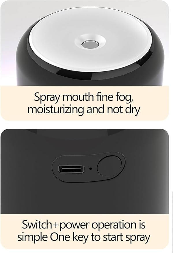 Humidifier with RGB Night Light for Room, Office, and Bedroom (200ML)
