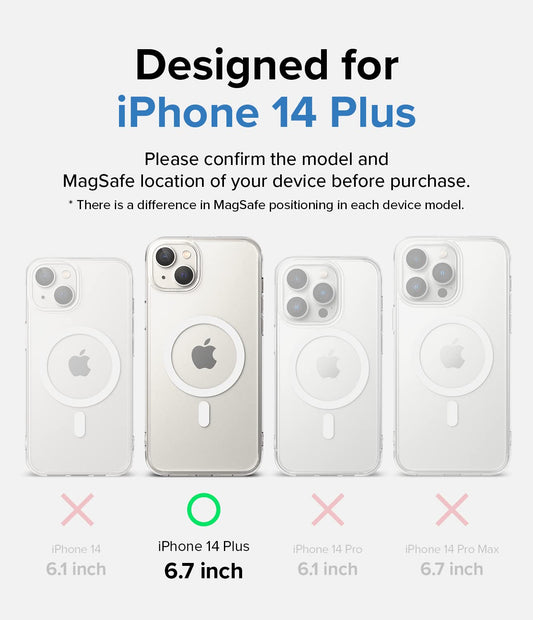 (Refurbished) Apple iPhone 14 Plus Back Cover Case | Fusion Magnetic - Matte Clear