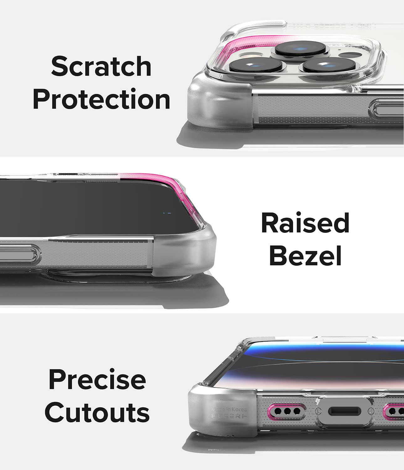 (Refurbished)  Apple iPhone 14 Pro Max Back Cover Case | Fusion Bumper-Clear