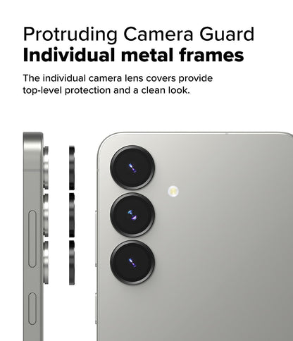 Samsung Galaxy S25 Camera Lens Frame Glass - Black
